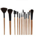 12 Piece Brush Set – Soft Bristles Brush Set with Wooden Handle Makeup Brush | Professional Makeup Brushes Set