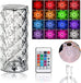 16 Colors Crystal Decoration Piece LED Touch Lamp with Remote – RGB Acrylic Table Lamp for Room Decoration, Decoration Piece for Tables or Shelves.