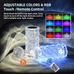 16 Colors Crystal Decoration Piece LED Touch Lamp with Remote – RGB Acrylic Table Lamp for Room Decoration, Decoration Piece for Tables or Shelves.