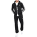 Adidas Black Hooded Tracksuit – Premium Zip-Up Style for Men