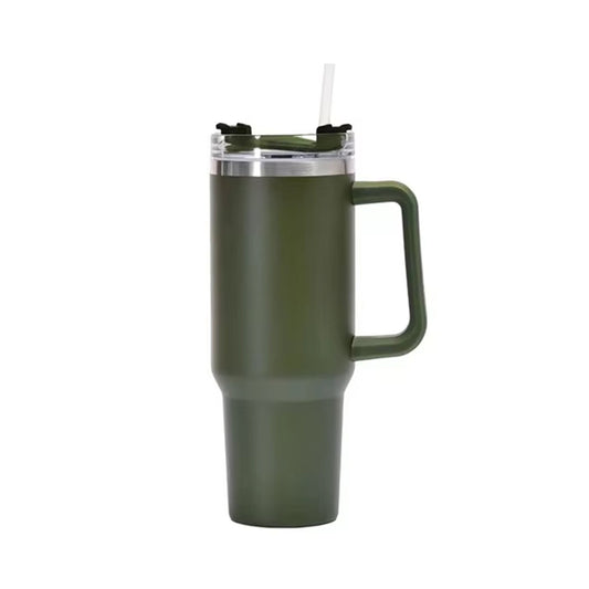 1200ml Tumbler with Handle & Straw – Portab  Handle Straw | Nayvo Mall