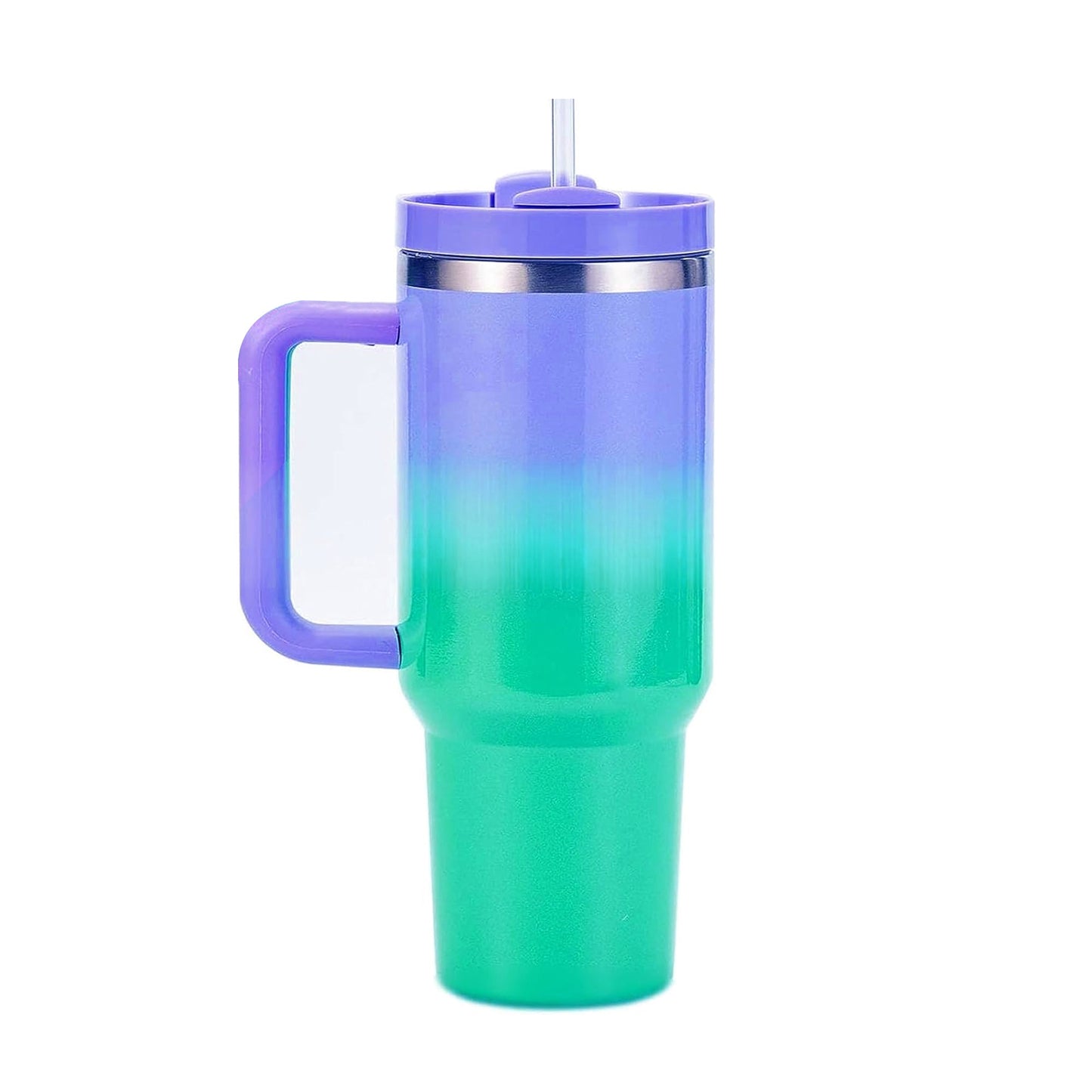 1200ml Tumbler with Handle & Straw – Portab  Handle Straw | Nayvo Mall