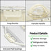 Premium acrylic airtight multi portion box