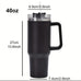 1200 ml Tumbler with Handle Straw