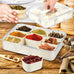 Premium acrylic airtight multi portion box