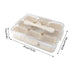 Premium acrylic airtight multi portion box