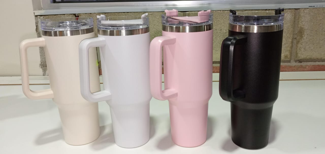 1200ml Tumbler with Handle & Straw – Portab  Handle Straw | Nayvo Mall
