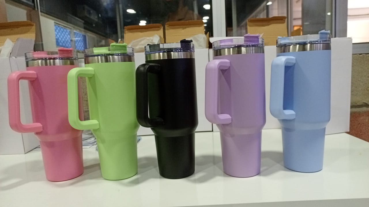 1200ml Tumbler with Handle & Straw – Portab  Handle Straw | Nayvo Mall