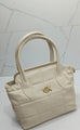 GK Quilted Black Leather Handbag for Women.