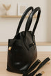 GK Quilted Black Leather Handbag for Women.