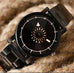 Black Stylish high Quality Fashion Casual stainles steel chain Strap Watch